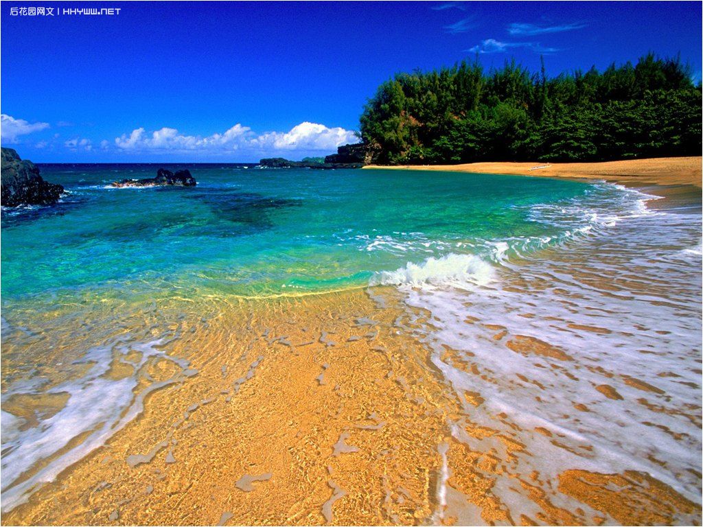 夏威夷可爱岛:鲁玛海海滩